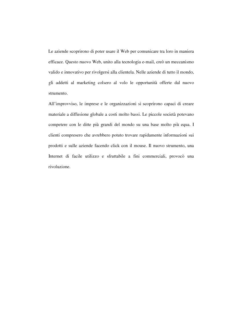 Anteprima della tesi: Organizzazione delle funzioni del Webmarketing, Pagina 10
