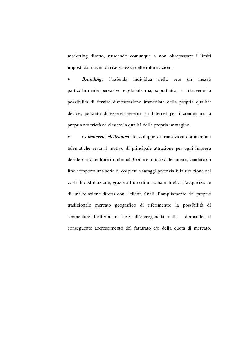Anteprima della tesi: Organizzazione delle funzioni del Webmarketing, Pagina 15