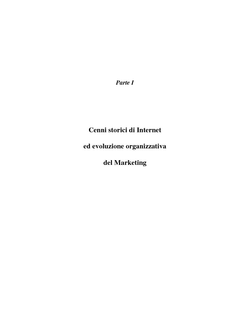 Anteprima della tesi: Organizzazione delle funzioni del Webmarketing, Pagina 5