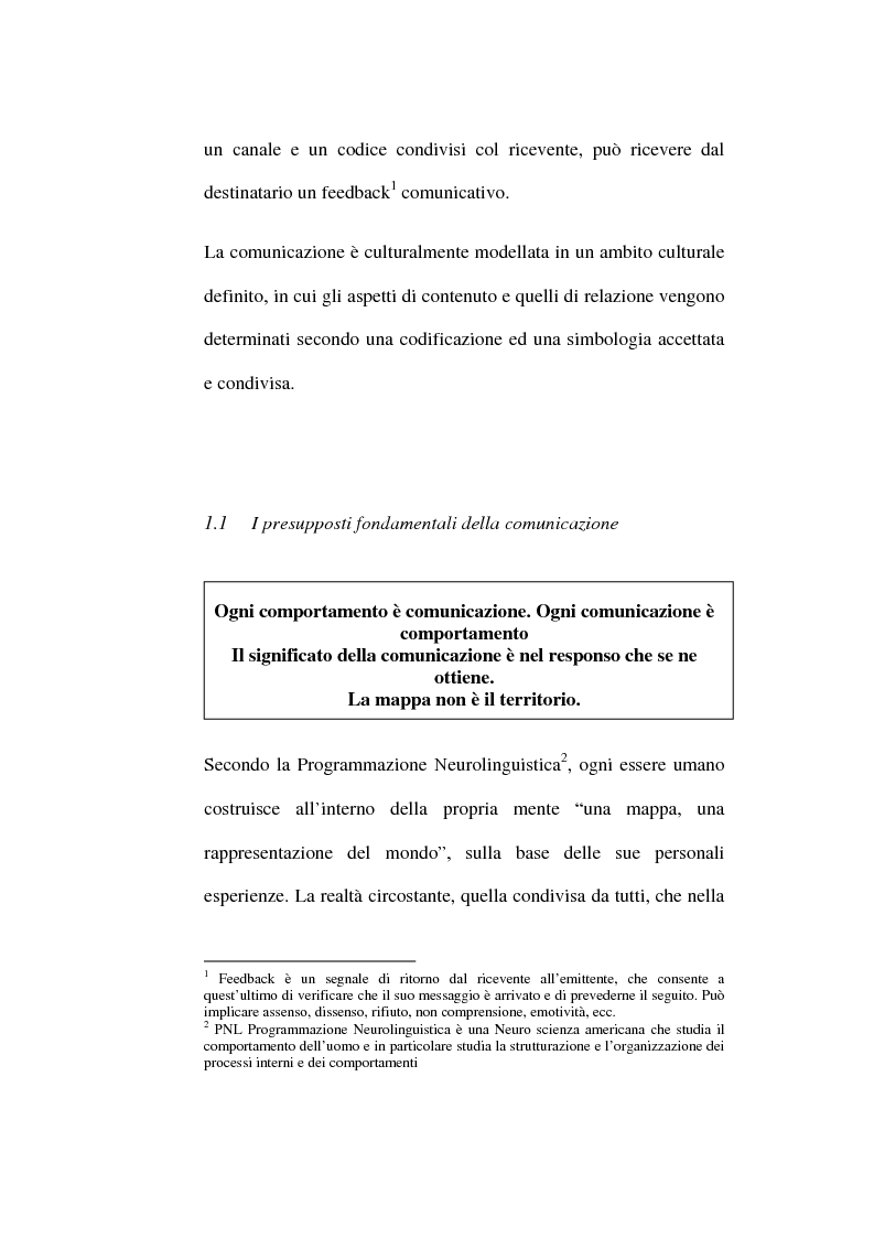 Anteprima della tesi: Comunicazione istituzionale e utenza: dall'estraneità alla familiarità dell'istituzione, Pagina 9