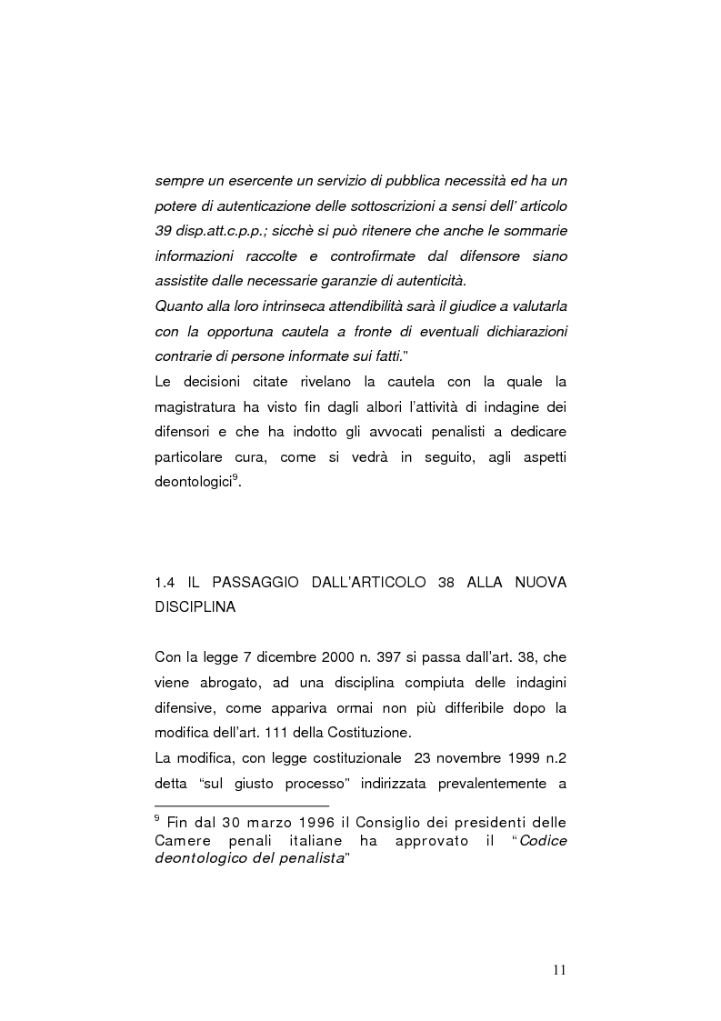 Anteprima della tesi: La nuova legge sulle indagini difensive, Pagina 6