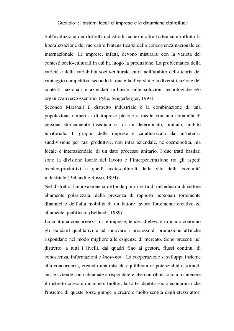Anteprima della tesi: Sviluppo di sistemi locali d'imprese basati sull'information and communication technology: il caso Euro Sistemi S.r.l., Pagina 6