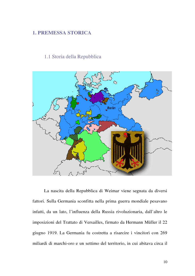 Anteprima della tesi: La figura di Hitler in alcuni quotidiani tedeschi (1923-1933), Pagina 7