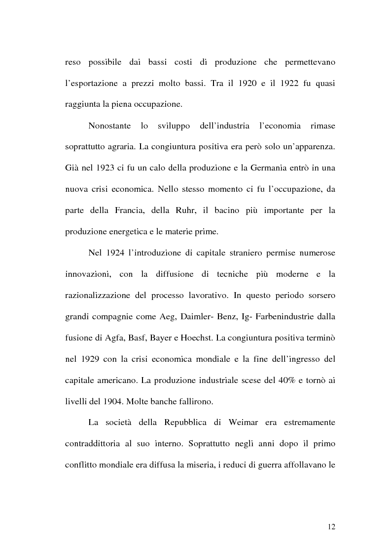 Anteprima della tesi: La figura di Hitler in alcuni quotidiani tedeschi (1923-1933), Pagina 9
