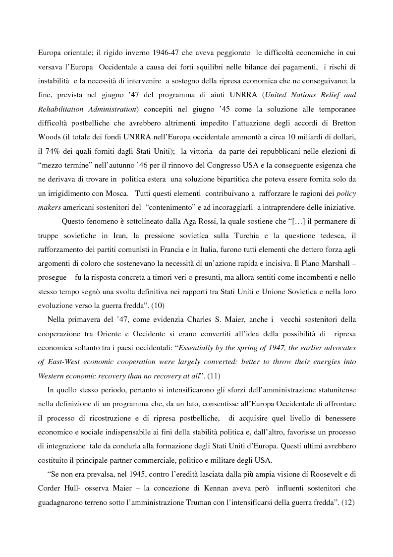 Anteprima della tesi: Le destre italiane e il piano Marshall, Pagina 10