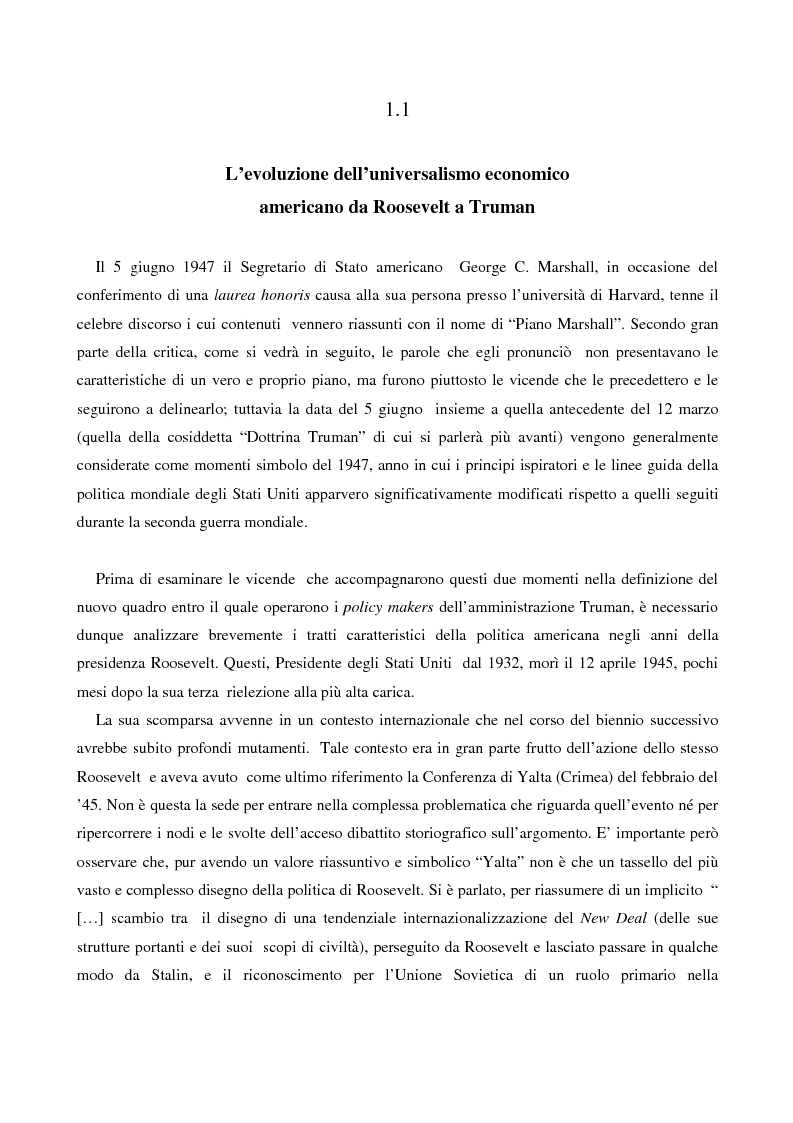 Anteprima della tesi: Le destre italiane e il piano Marshall, Pagina 2