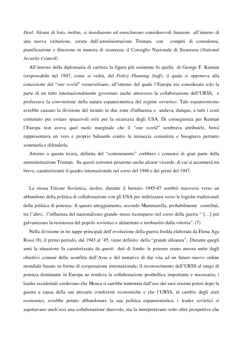 Anteprima della tesi: Le destre italiane e il piano Marshall, Pagina 7