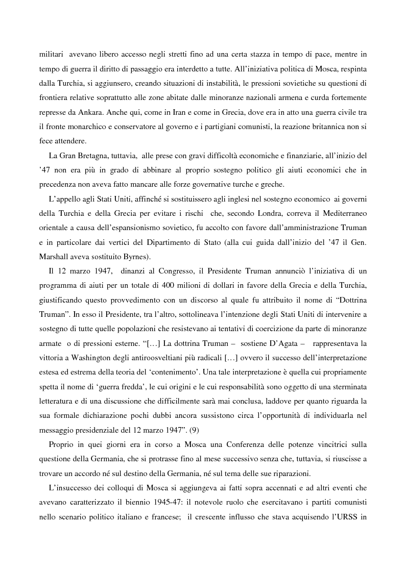 Anteprima della tesi: Le destre italiane e il piano Marshall, Pagina 9