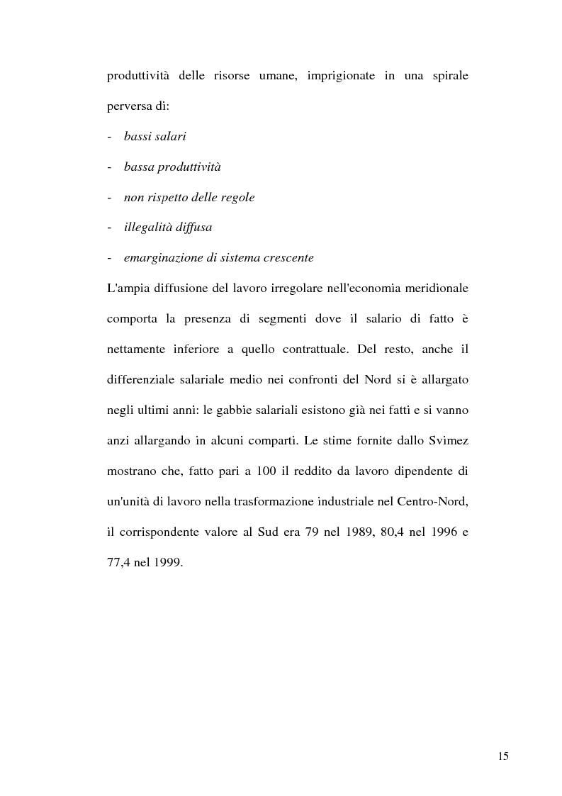 Anteprima della tesi: Capitale umano e Mezzogiorno. I nuovi termini della questione meridionale, Pagina 15