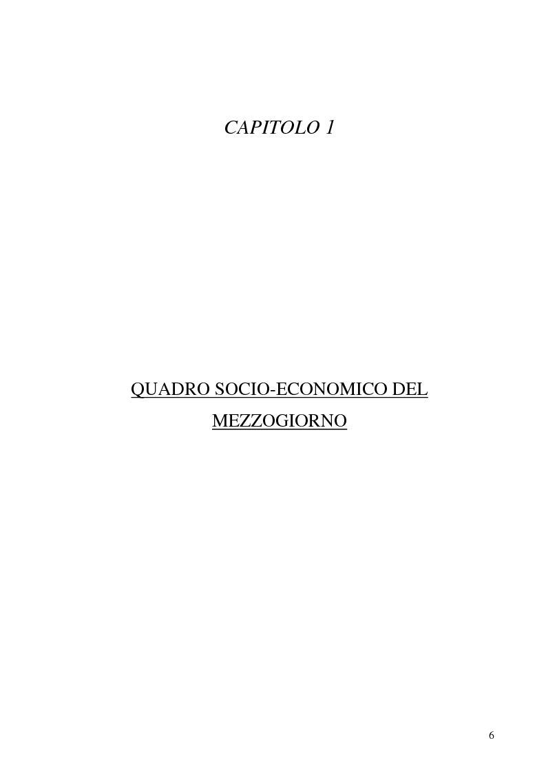 Anteprima della tesi: Capitale umano e Mezzogiorno. I nuovi termini della questione meridionale, Pagina 6