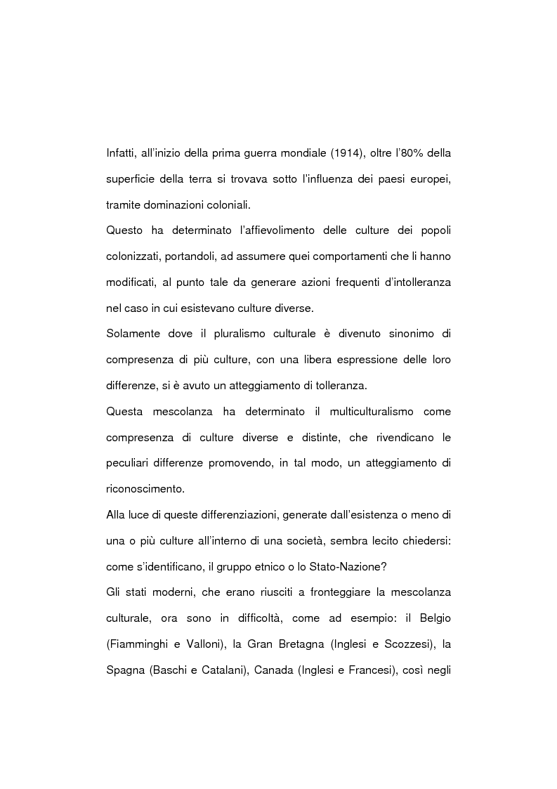 Anteprima della tesi: La società multietnica, Pagina 5