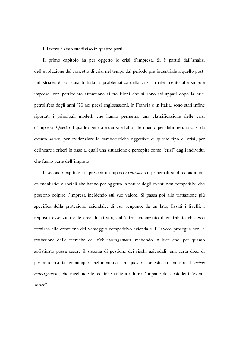 Anteprima della tesi: Il ruolo strategico degli intangibles nel crisis management, Pagina 2
