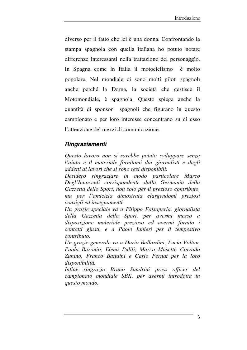 Anteprima della tesi: Il linguaggio sportivo nei giornali italiani e spagnoli. ll caso del motomondiale 2001, Pagina 3