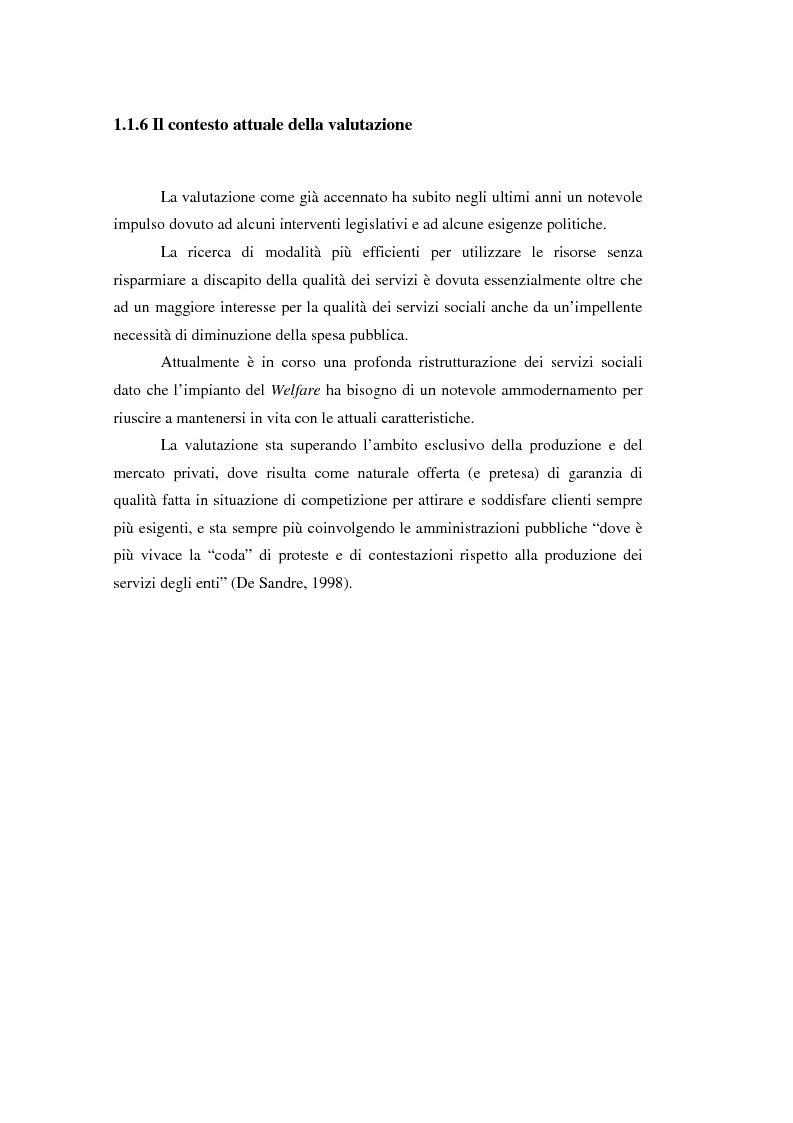 Anteprima della tesi: Nuove frontiere per la valutazione: un possibile approccio per un progetto di iniziativa comunitaria, Pagina 12