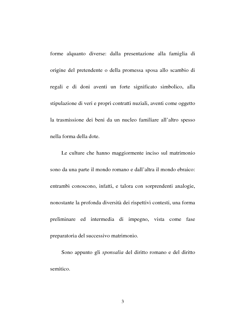 Anteprima della tesi: Gli sponsalia, Pagina 3