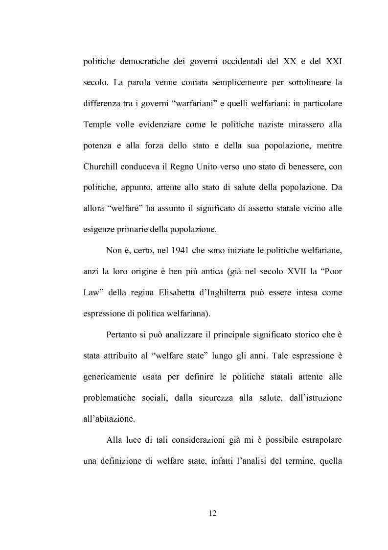 Anteprima della tesi: Nascita ed evoluzione del concetto di Welfare State, Pagina 12