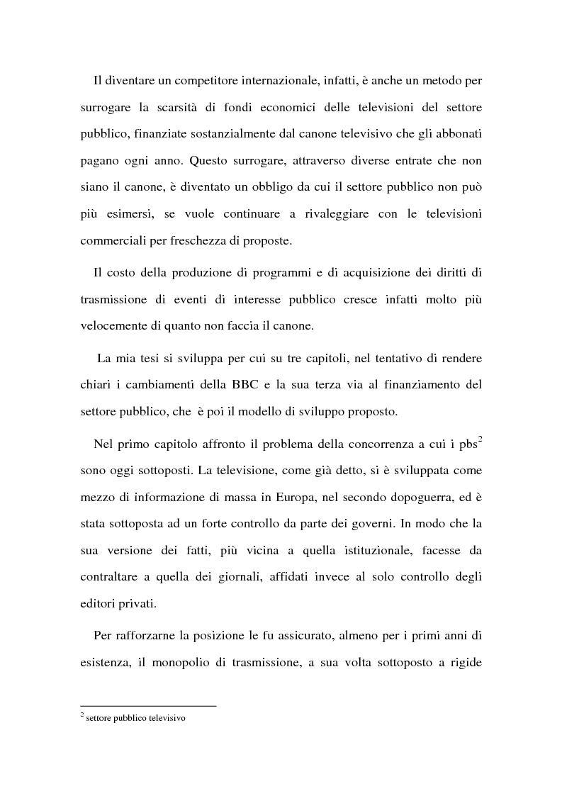 Anteprima della tesi: La BBC come modello di sviluppo per i servizi pubblici televisivi europei, Pagina 3