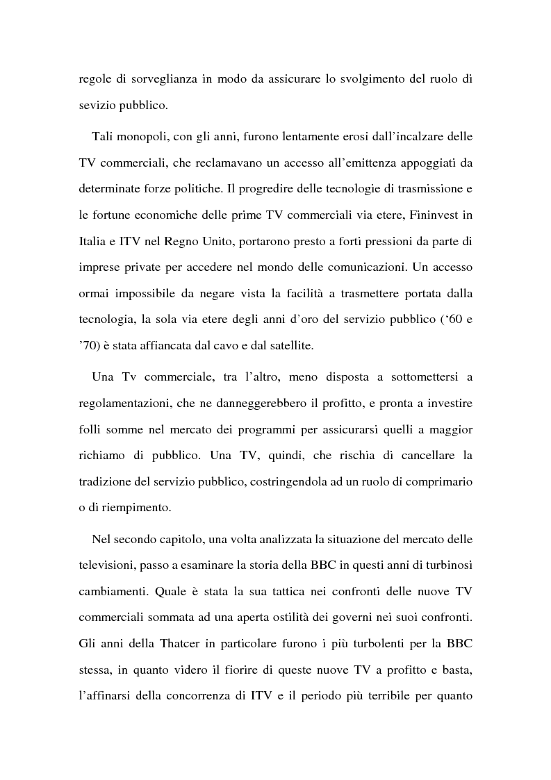 Anteprima della tesi: La BBC come modello di sviluppo per i servizi pubblici televisivi europei, Pagina 4