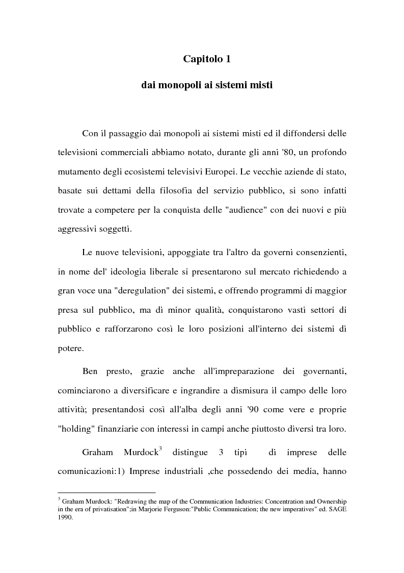 Anteprima della tesi: La BBC come modello di sviluppo per i servizi pubblici televisivi europei, Pagina 7