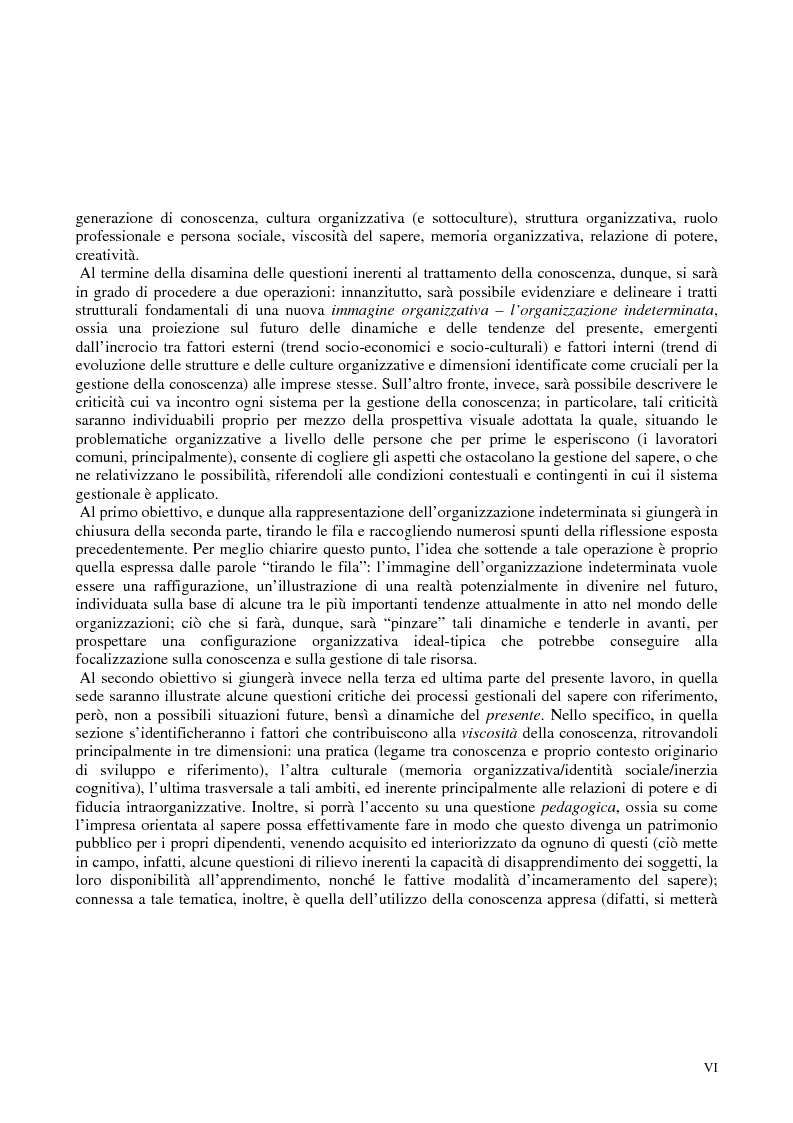 Anteprima della tesi: La costruzione sociale del knowledge management: opportunità ed ostacoli, Pagina 3