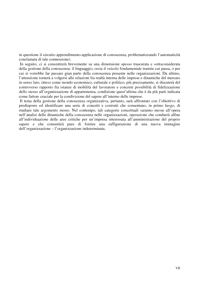 Anteprima della tesi: La costruzione sociale del knowledge management: opportunità ed ostacoli, Pagina 4
