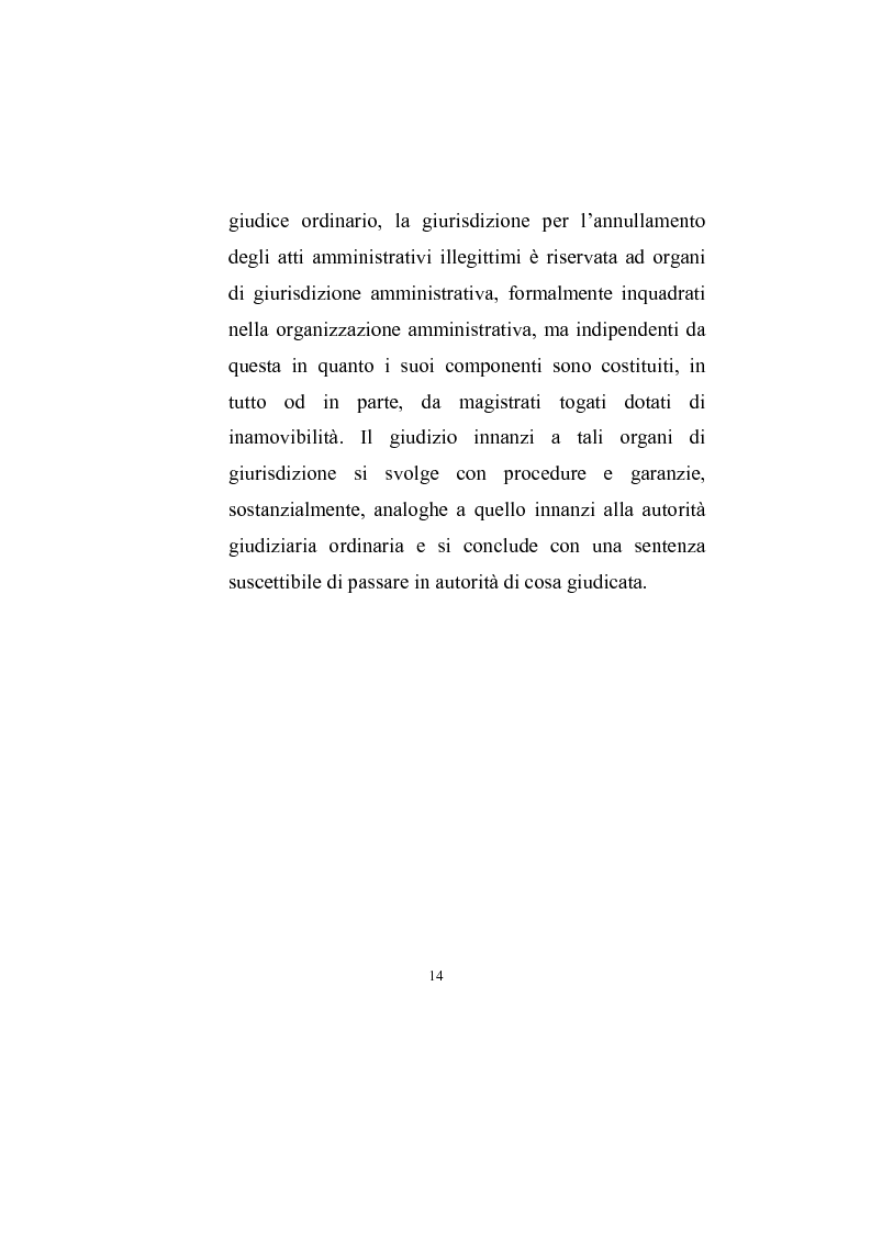 Anteprima della tesi: La giurisdizione esclusiva dalla legge istitutiva del Tar ad oggi, Pagina 11
