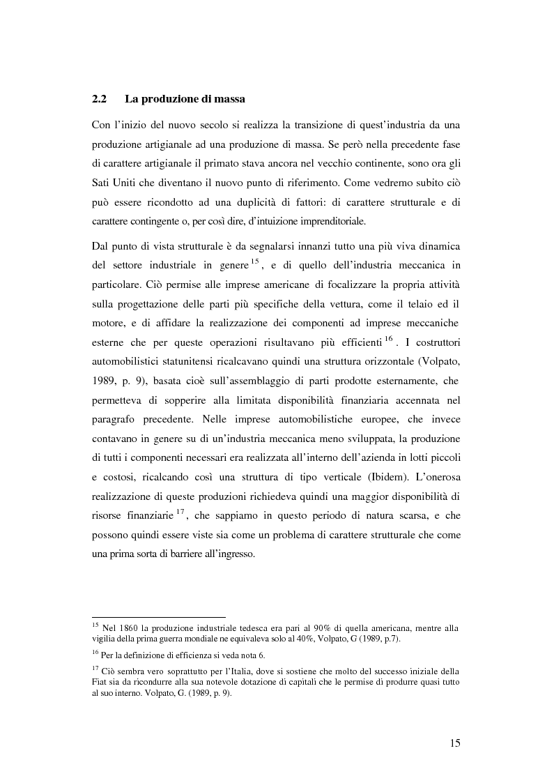 Anteprima della tesi: Evoluzione organizzativa e rivoluzione normativa nel settore auto: market pull e regolamento (CE) n. 1400/2002, Pagina 9