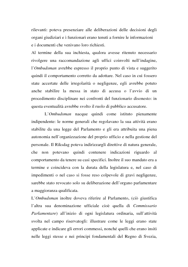 Anteprima della tesi: Il Mediatore europeo e la figura dell'Ombudsman nei Paesi Scandinavi, Pagina 13