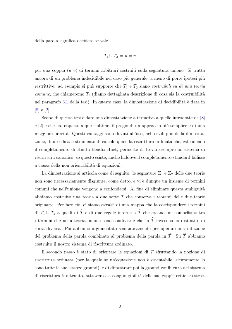 Anteprima della tesi: Combinazione di procedure di decisione tramite riscrittura, Pagina 3