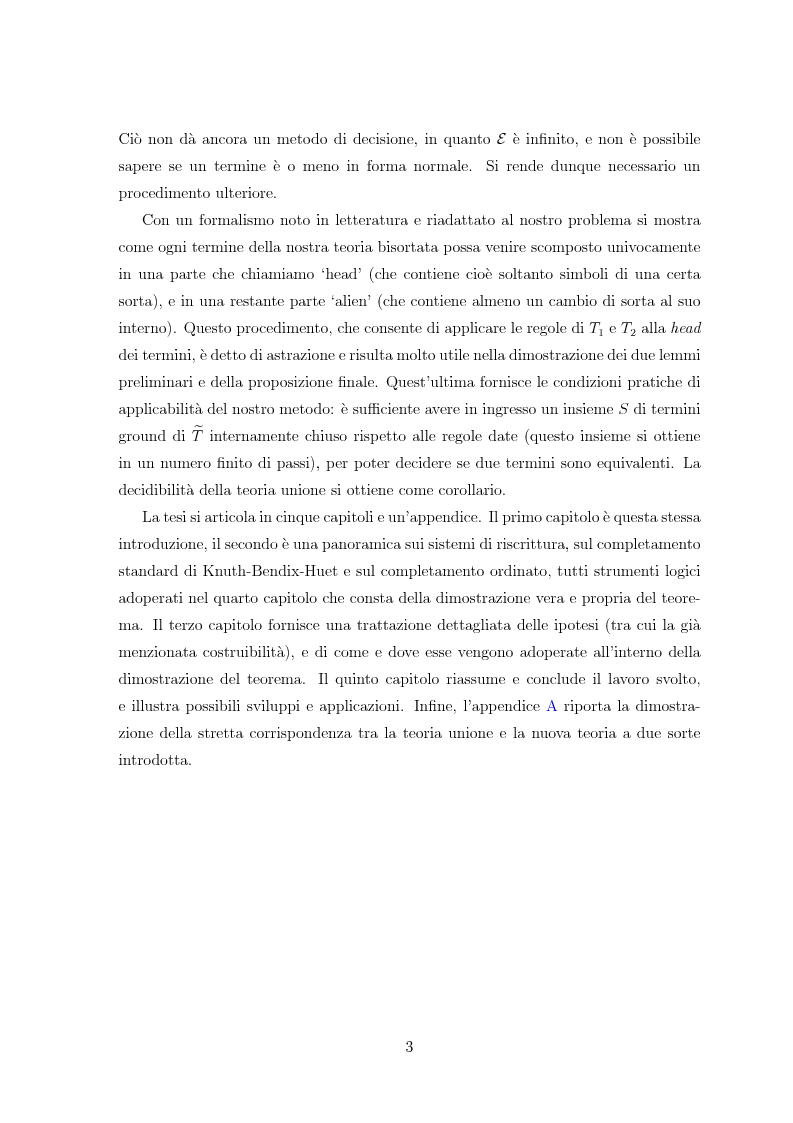 Anteprima della tesi: Combinazione di procedure di decisione tramite riscrittura, Pagina 4