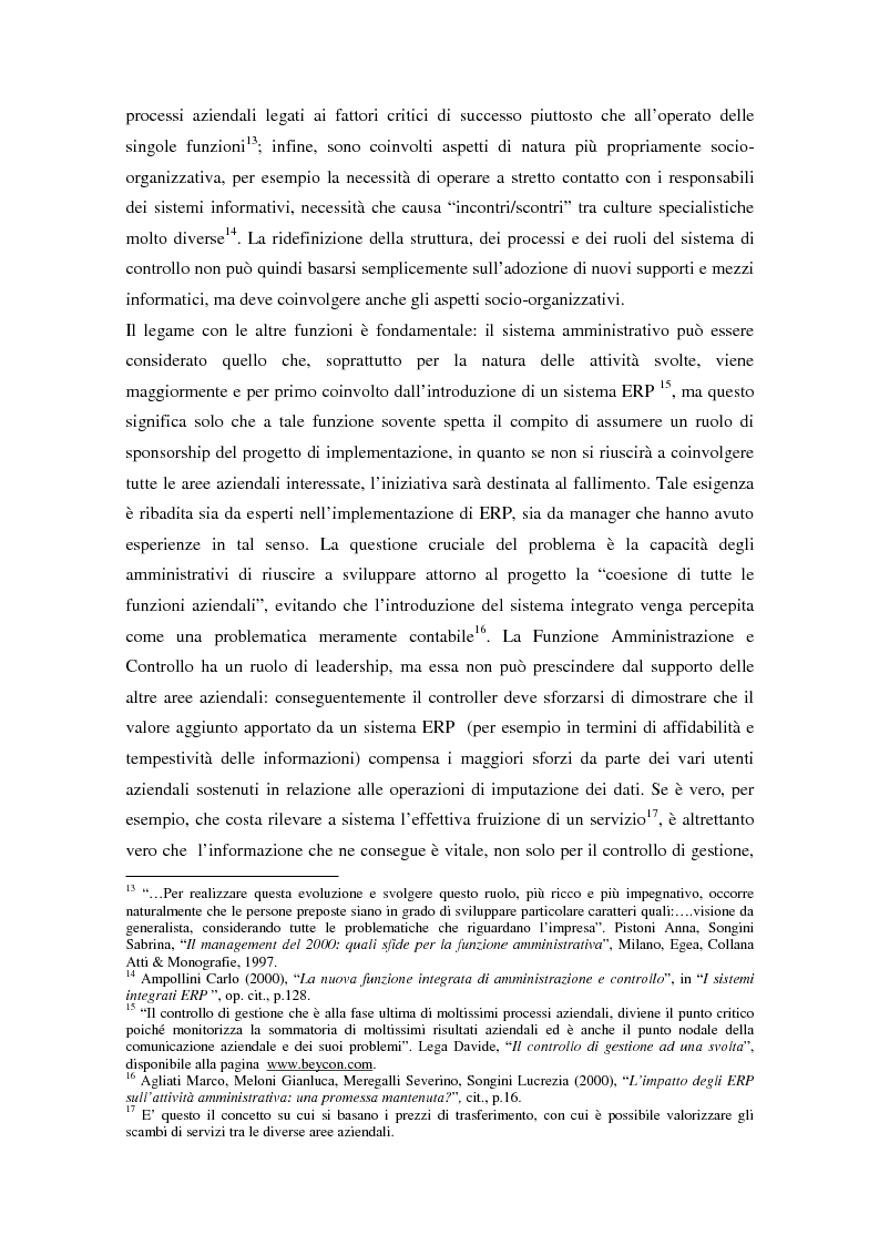 Anteprima della tesi: Il controllo di gestione nell'era digitale: la rilevanza dei sistemi informativi integrati, Pagina 6
