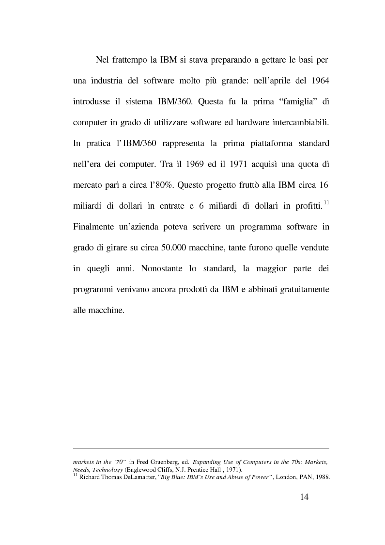 Anteprima della tesi: Strategie competitive nell'industria del software, Pagina 10