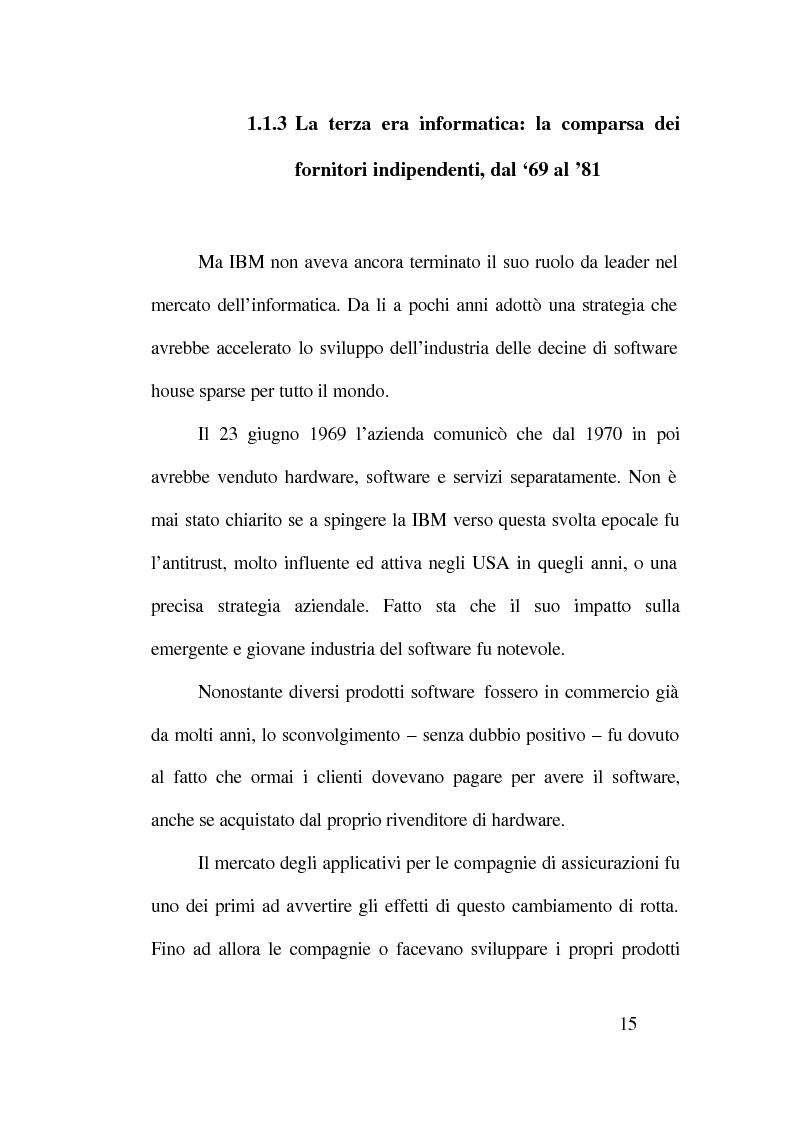 Anteprima della tesi: Strategie competitive nell'industria del software, Pagina 11
