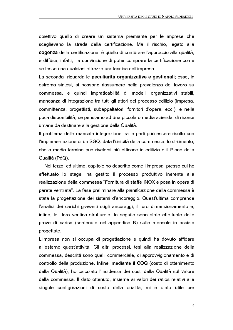 Anteprima della tesi: La qualità nel processo produttivo in una PMI del settore civile, Pagina 2