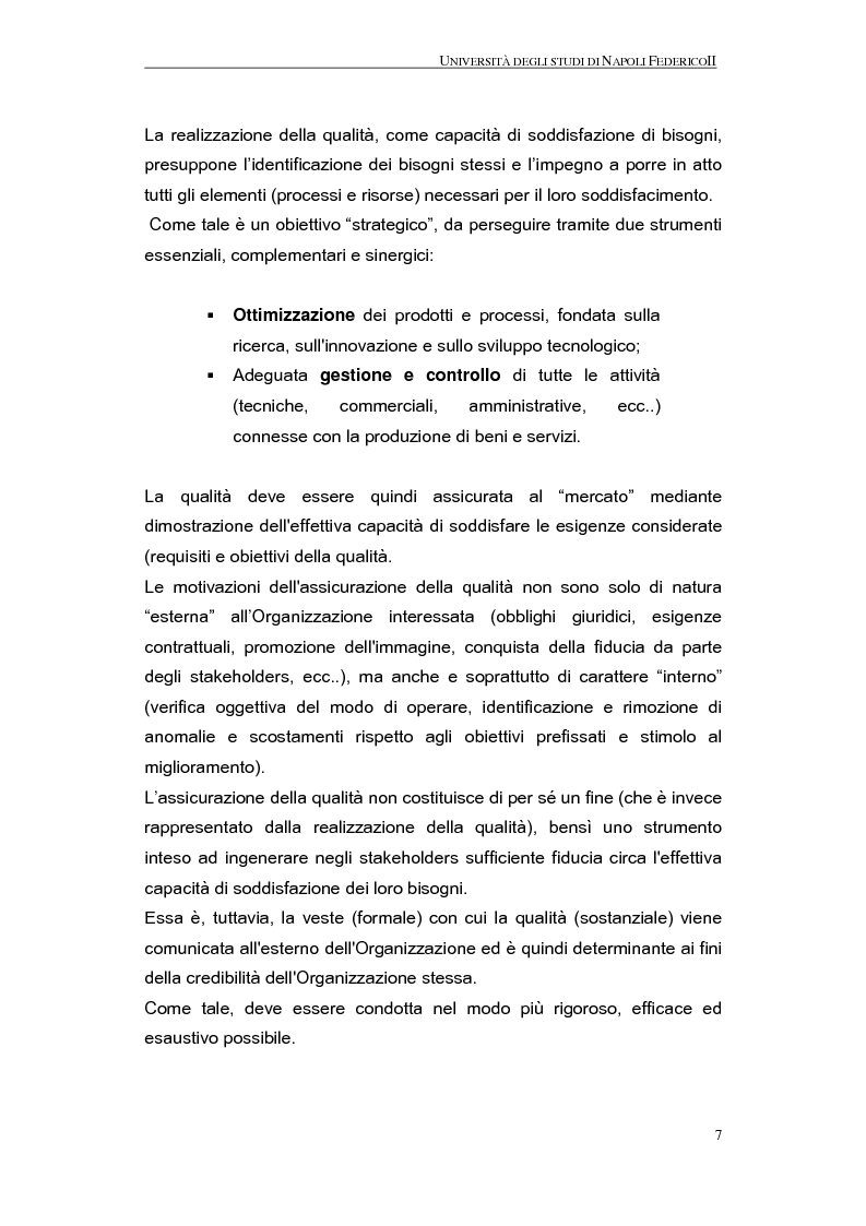 Anteprima della tesi: La qualità nel processo produttivo in una PMI del settore civile, Pagina 5