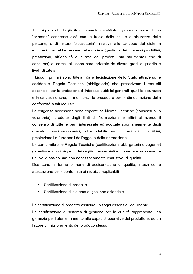 Anteprima della tesi: La qualità nel processo produttivo in una PMI del settore civile, Pagina 6
