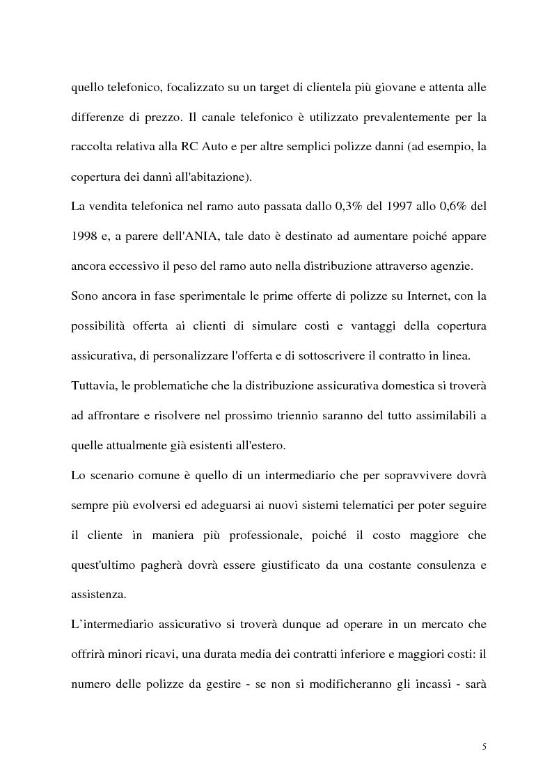 Anteprima della tesi: Il canale distributivo elettronico nelle imprese di assicurazione: situazione e prospettive, Pagina 14