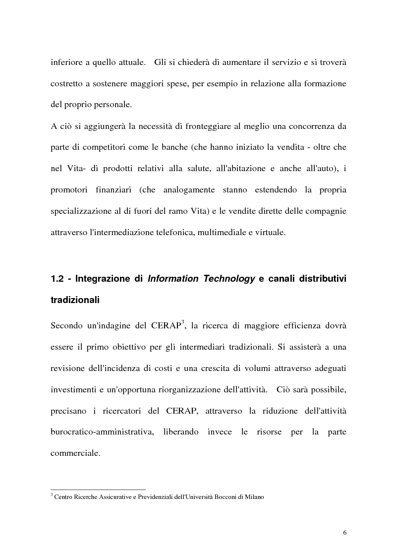 Anteprima della tesi: Il canale distributivo elettronico nelle imprese di assicurazione: situazione e prospettive, Pagina 15