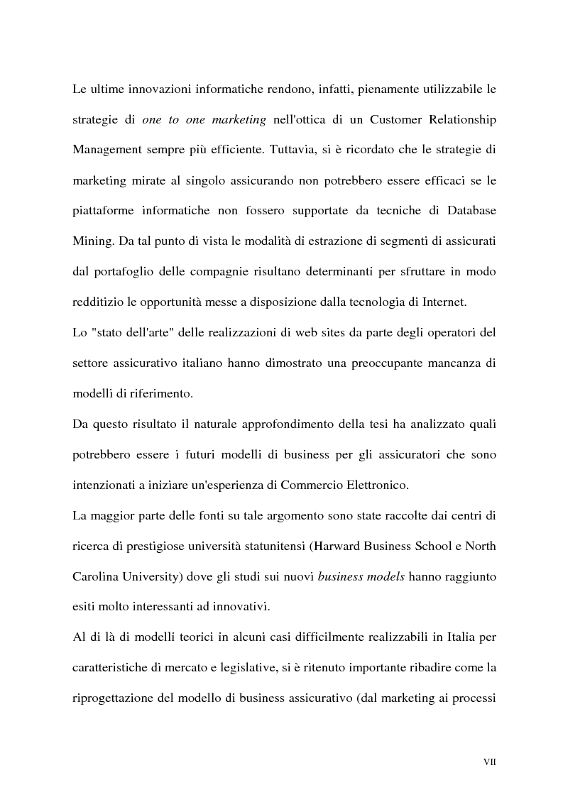 Anteprima della tesi: Il canale distributivo elettronico nelle imprese di assicurazione: situazione e prospettive, Pagina 7
