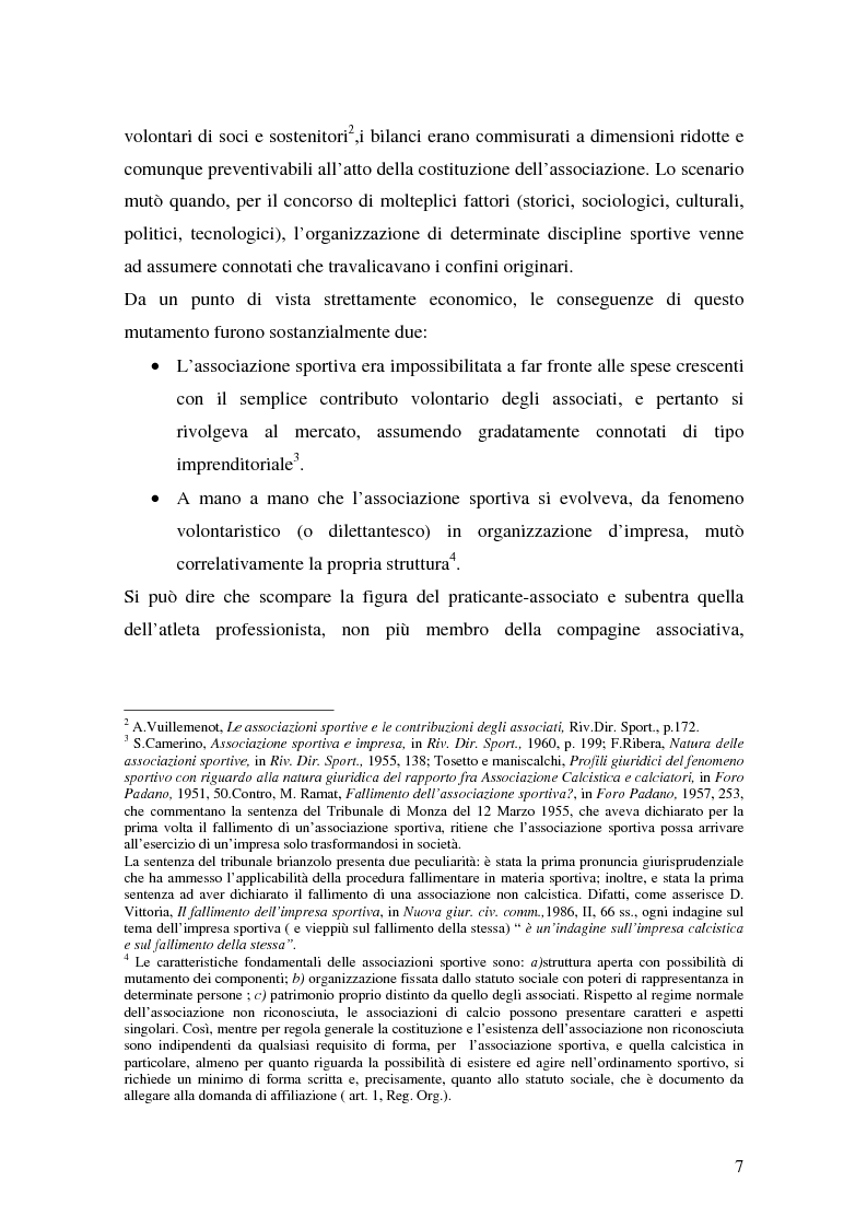 Anteprima della tesi: Il marketing delle società di calcio del 2000: analisi, strategie e scenari futuri, Pagina 7