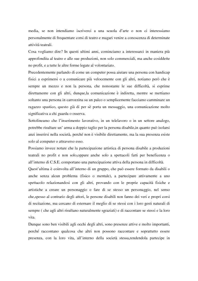 Anteprima della tesi: Integrazione sociale: multimedialità e teatro nel mondo del disabile fisico, Pagina 5