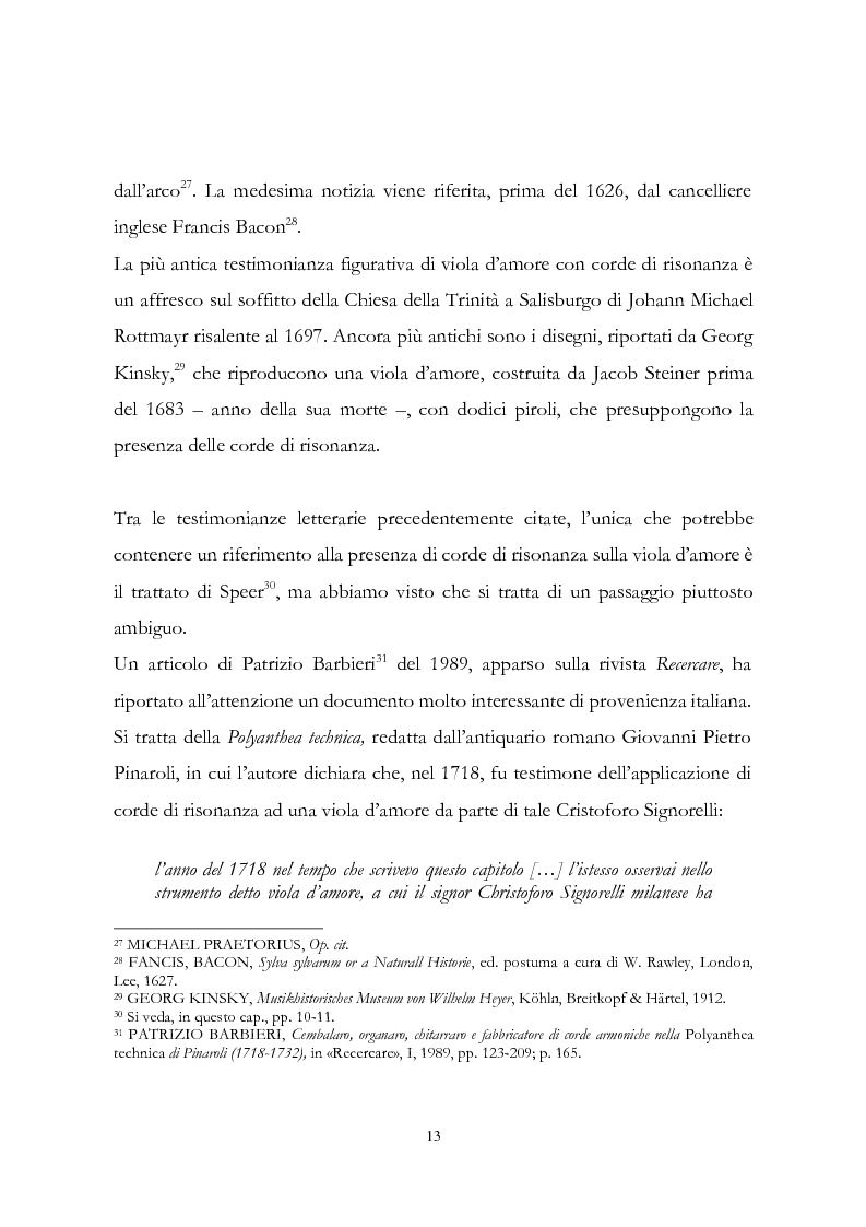 Anteprima della tesi: I musicisti italiani e la viola d'amore nella prima metà del Settecento, Pagina 13