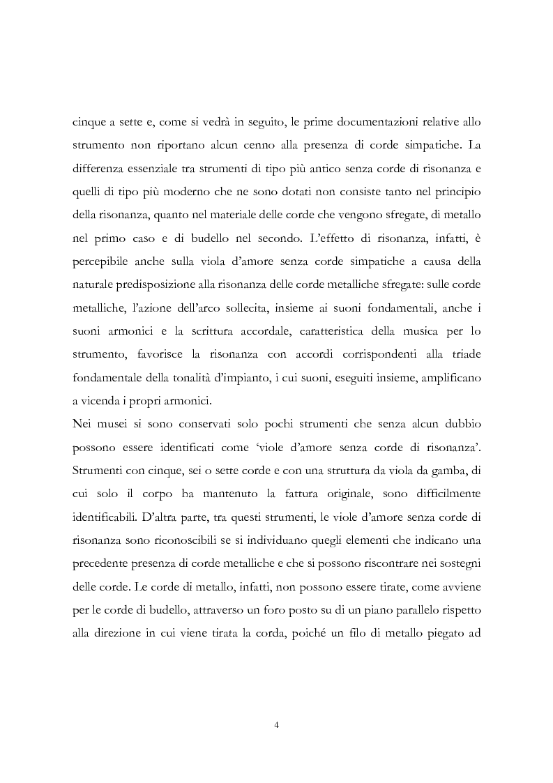 Anteprima della tesi: I musicisti italiani e la viola d'amore nella prima metà del Settecento, Pagina 4