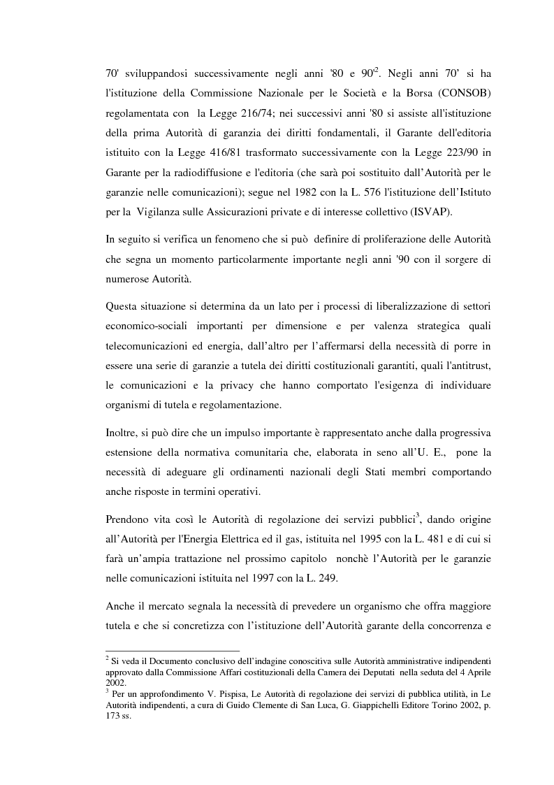 Anteprima della tesi: Le Autorità indipendenti: profili di diritto comparato, Pagina 4