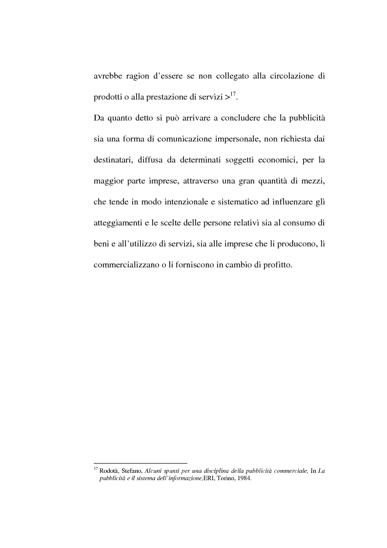 Anteprima della tesi: La pubblicità occulta, Pagina 12