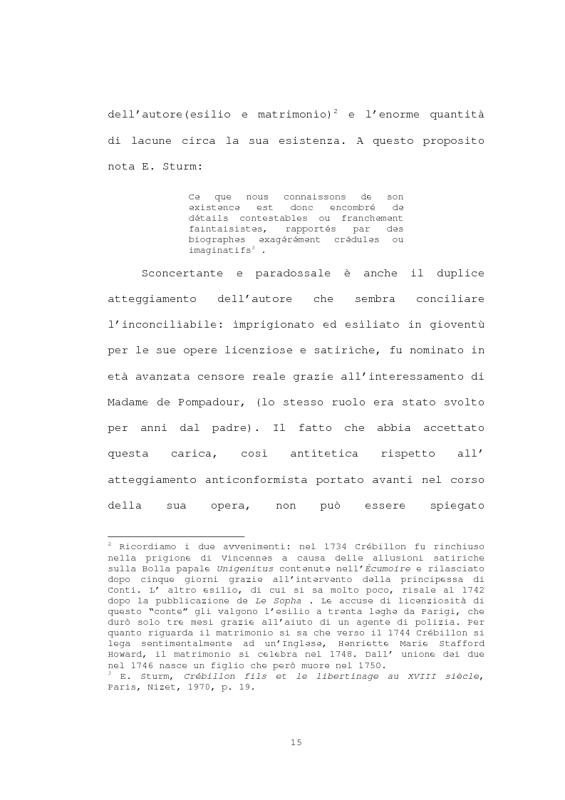 Anteprima della tesi: Strutture narrative di alcuni romanzi di Crébillon Fils, Pagina 13