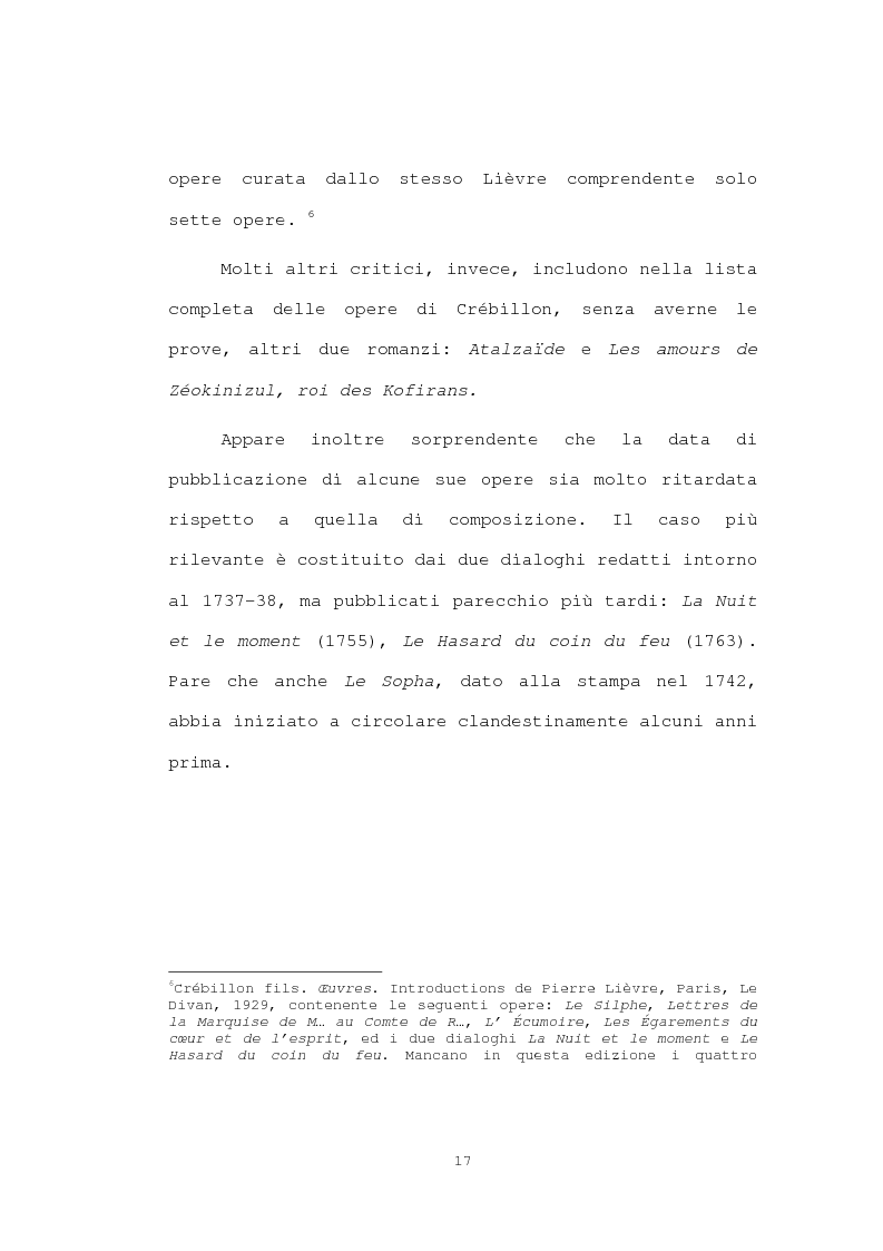 Anteprima della tesi: Strutture narrative di alcuni romanzi di Crébillon Fils, Pagina 15