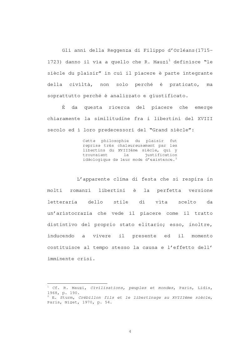 Anteprima della tesi: Strutture narrative di alcuni romanzi di Crébillon Fils, Pagina 2