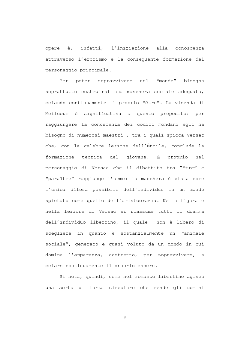 Anteprima della tesi: Strutture narrative di alcuni romanzi di Crébillon Fils, Pagina 6
