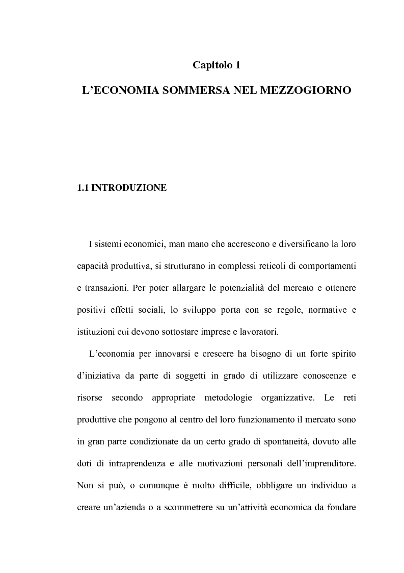 Anteprima della tesi: Incertezza ed economia sommersa, Pagina 4